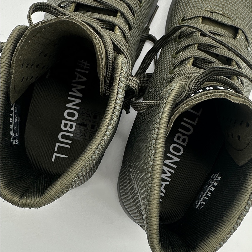 NOBULL Outwork Superfabric Trainer High Top Womens Size 7.5 Gym Shoe Olive Green - Picture 14 of 15